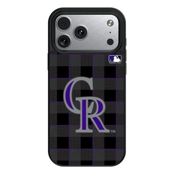 Keyscaper Colorado Rockies Plaid Magnetic Bump iPhone Case