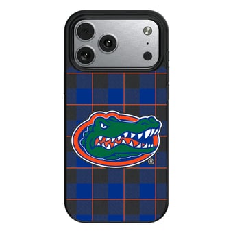Keyscaper Florida Gators Plaid Magnetic Bump iPhone Case