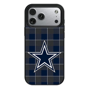 Keyscaper Dallas Cowboys Plaid Magnetic Bump iPhone Case