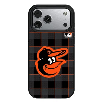 Keyscaper Baltimore Orioles Plaid Magnetic Bump iPhone Case