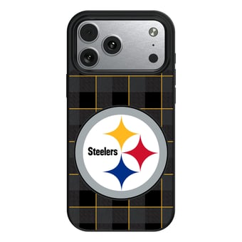 Keyscaper Pittsburgh Steelers Plaid Magnetic Bump iPhone Case