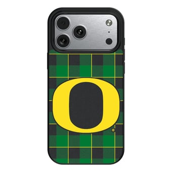 Keyscaper Oregon Ducks Plaid Magnetic Bump iPhone Case