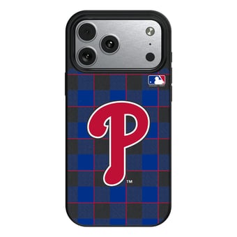 Keyscaper Philadelphia Phillies Plaid Magnetic Bump iPhone Case