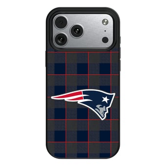 Keyscaper New England Patriots Plaid Magnetic Bump iPhone Case