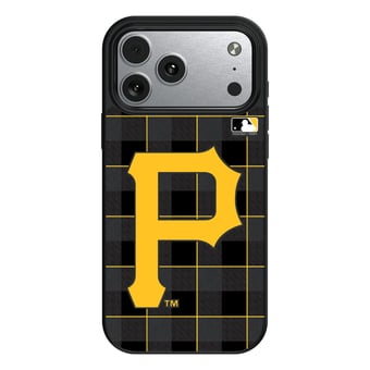 Keyscaper Pittsburgh Pirates Plaid Magnetic Bump iPhone Case