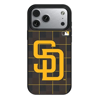Keyscaper San Diego Padres Plaid Magnetic Bump iPhone Case