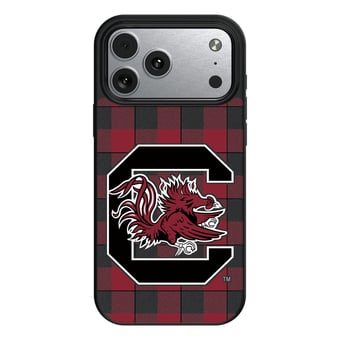Keyscaper South Carolina Gamecocks Plaid Magnetic Bump iPhone Case