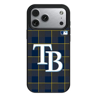 Keyscaper Tampa Bay Rays Plaid Magnetic Bump iPhone Case