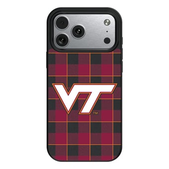 Keyscaper Virginia Tech Hokies Plaid Magnetic Bump iPhone Case