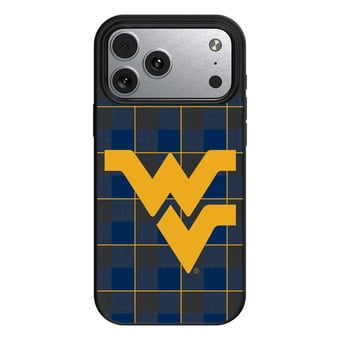 Keyscaper West Virginia Mountaineers Plaid Magnetic Bump iPhone Case
