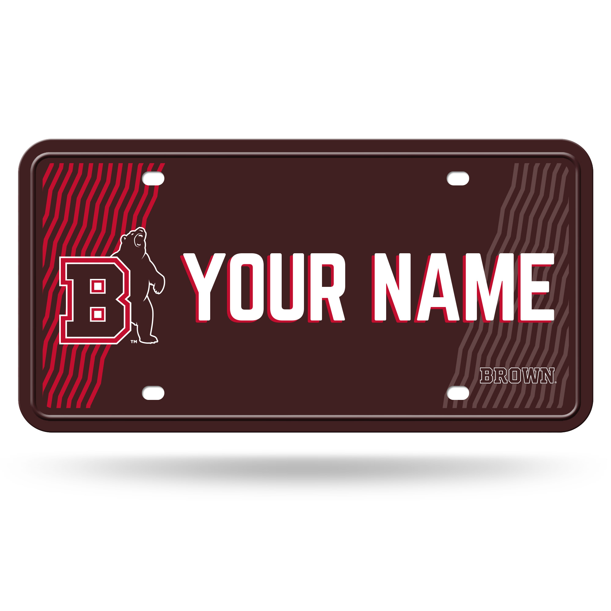 Brown Bears 6" x 12" Personalized License Plate