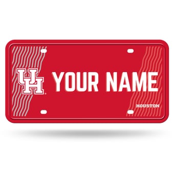 Houston Cougars 6" x 12" Personalized License Plate