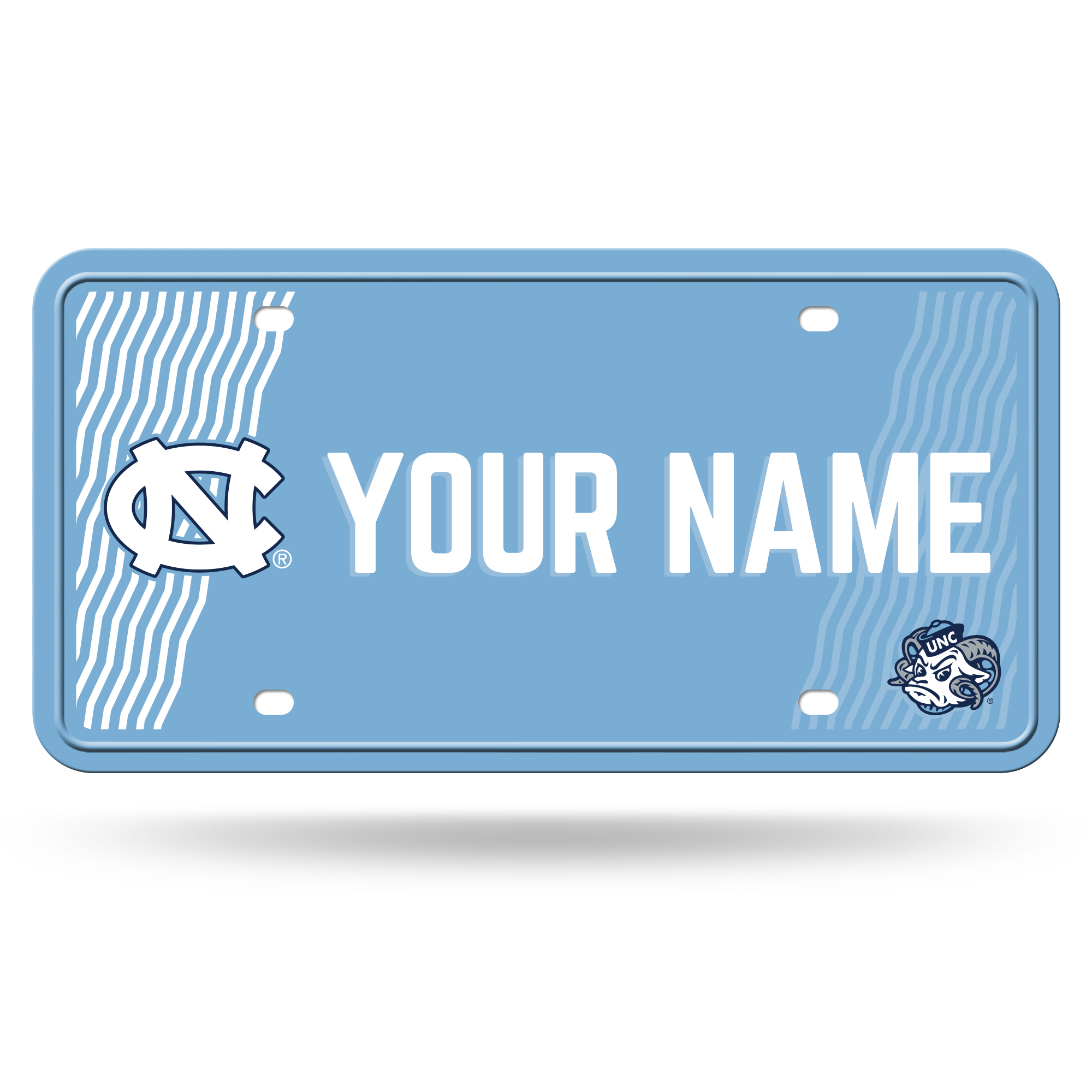 North Carolina Tar Heels 6" x 12" Personalized License Plate