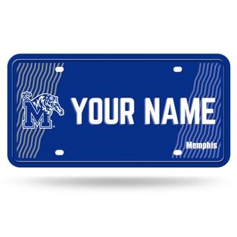 Memphis Tigers 6" x 12" Personalized License Plate