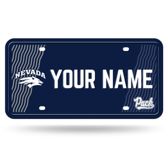 Nevada Wolf Pack 6" x 12" Personalized License Plate