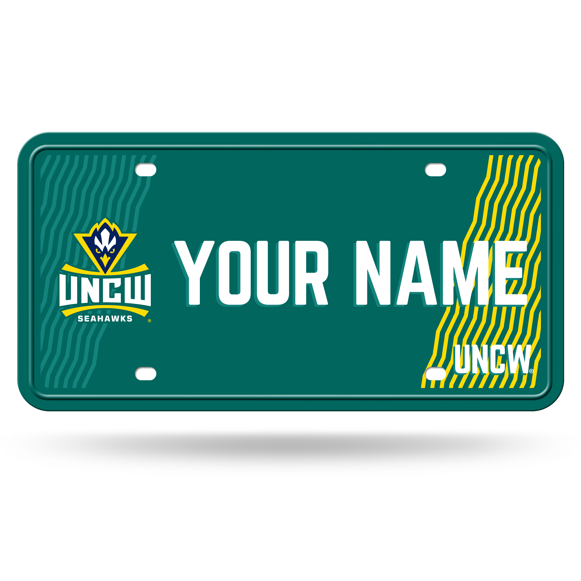 UNC Wilmington Seahawks 6" x 12" Personalized License Plate
