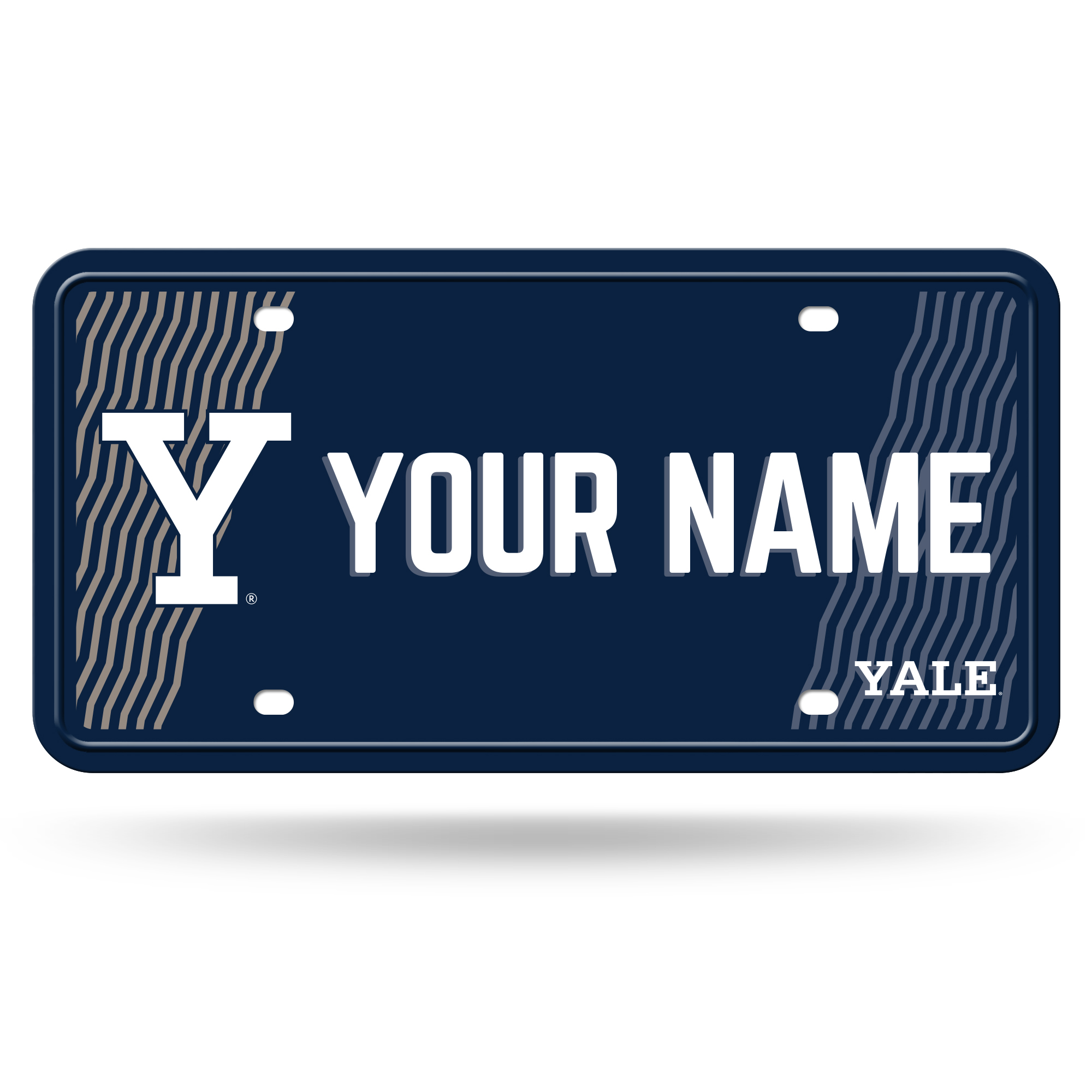 Yale Bulldogs 6" x 12" Personalized License Plate