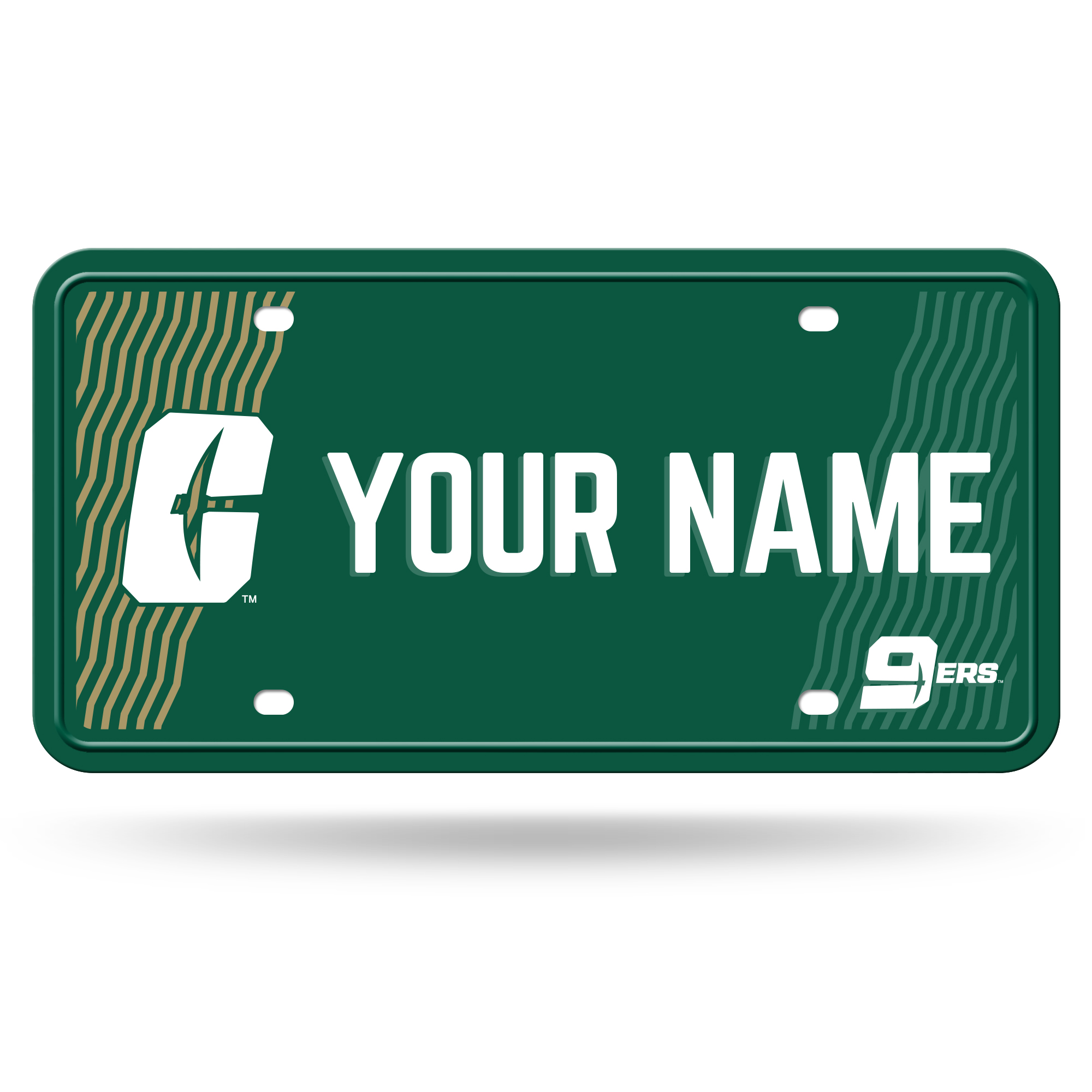 Charlotte 49ers 6" x 12" Personalized License Plate
