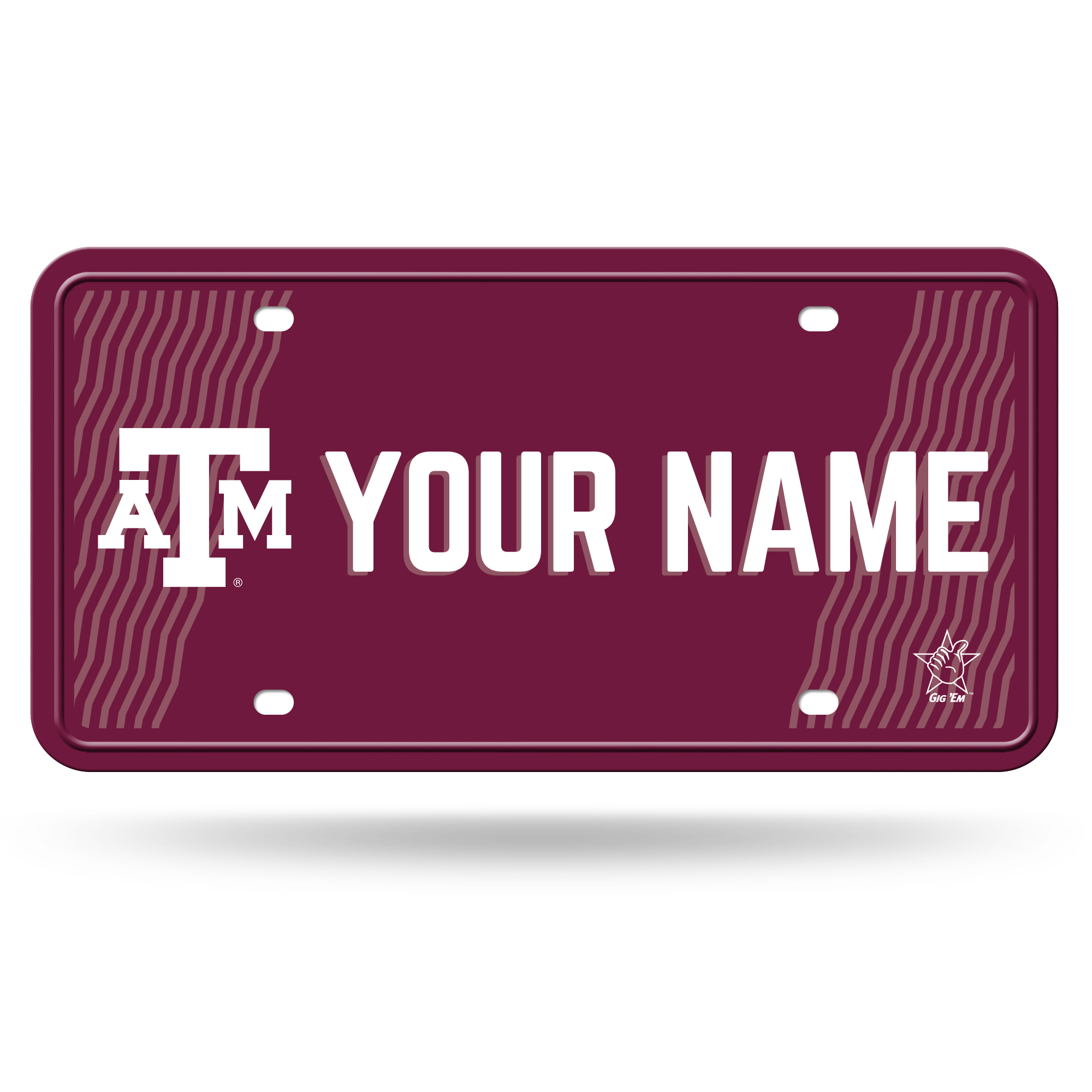 Texas A&M Aggies 6" x 12" Personalized License Plate