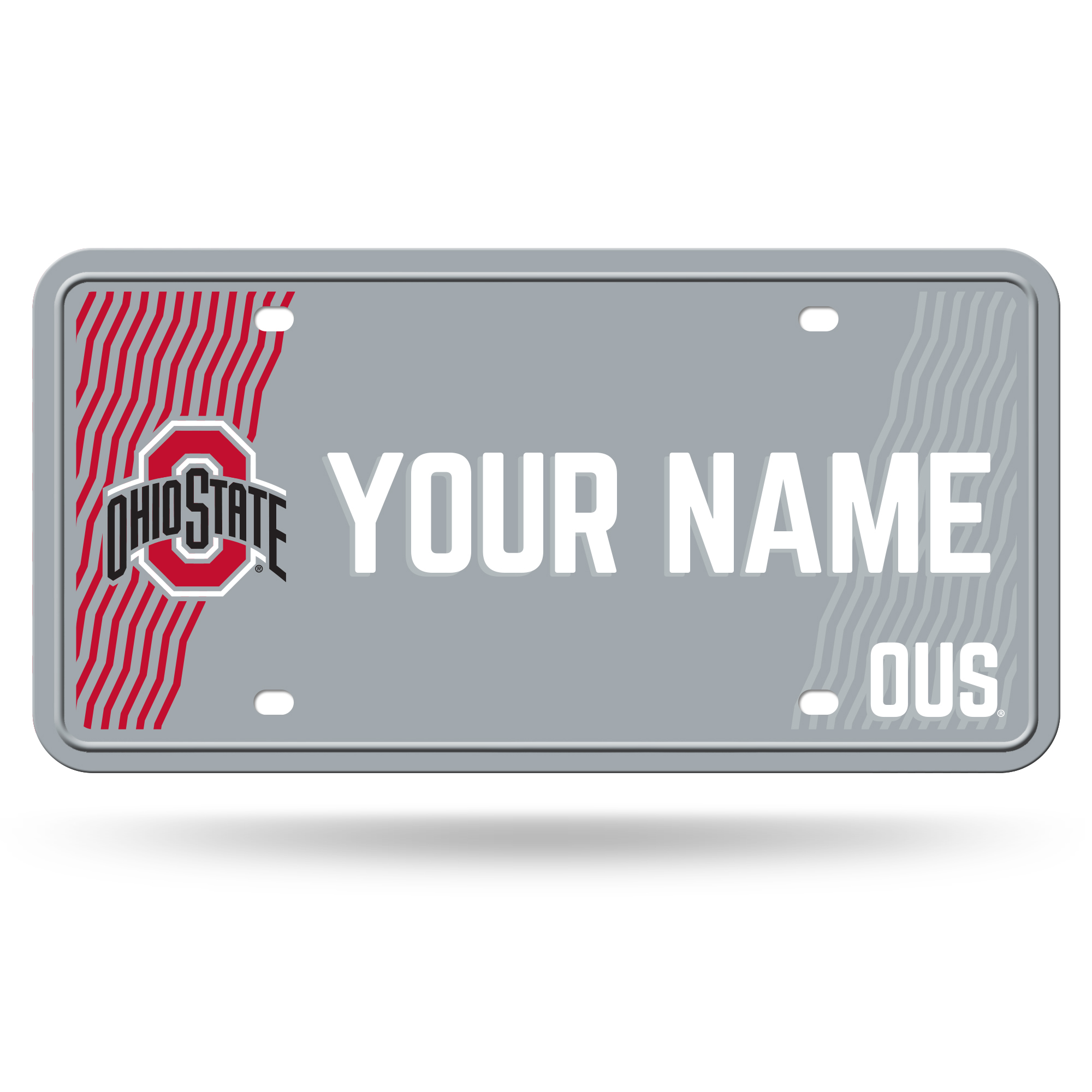 Ohio State Buckeyes 6" x 12" Personalized License Plate
