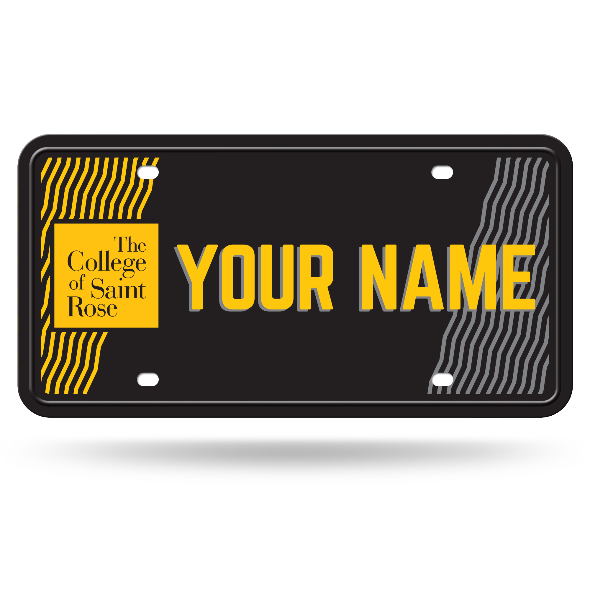 Saint Rose Golden Knights 6" x 12" Personalized License Plate