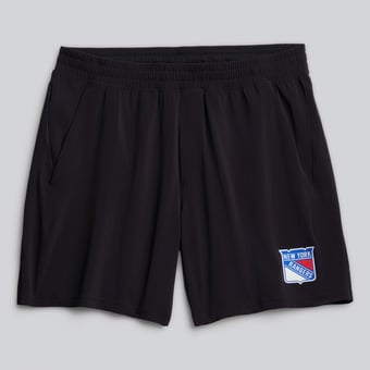 "Men's lululemon Black New York Rangers Pace Breaker Linerless Short 7"""