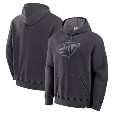 Men's Fanatics Black Minnesota Wild Made in Canada Pullover Hoodie