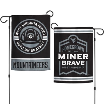 WinCraft West Virginia Mountaineers 12'' x 18'' Built On Bravery Double-Sided Garden Flag