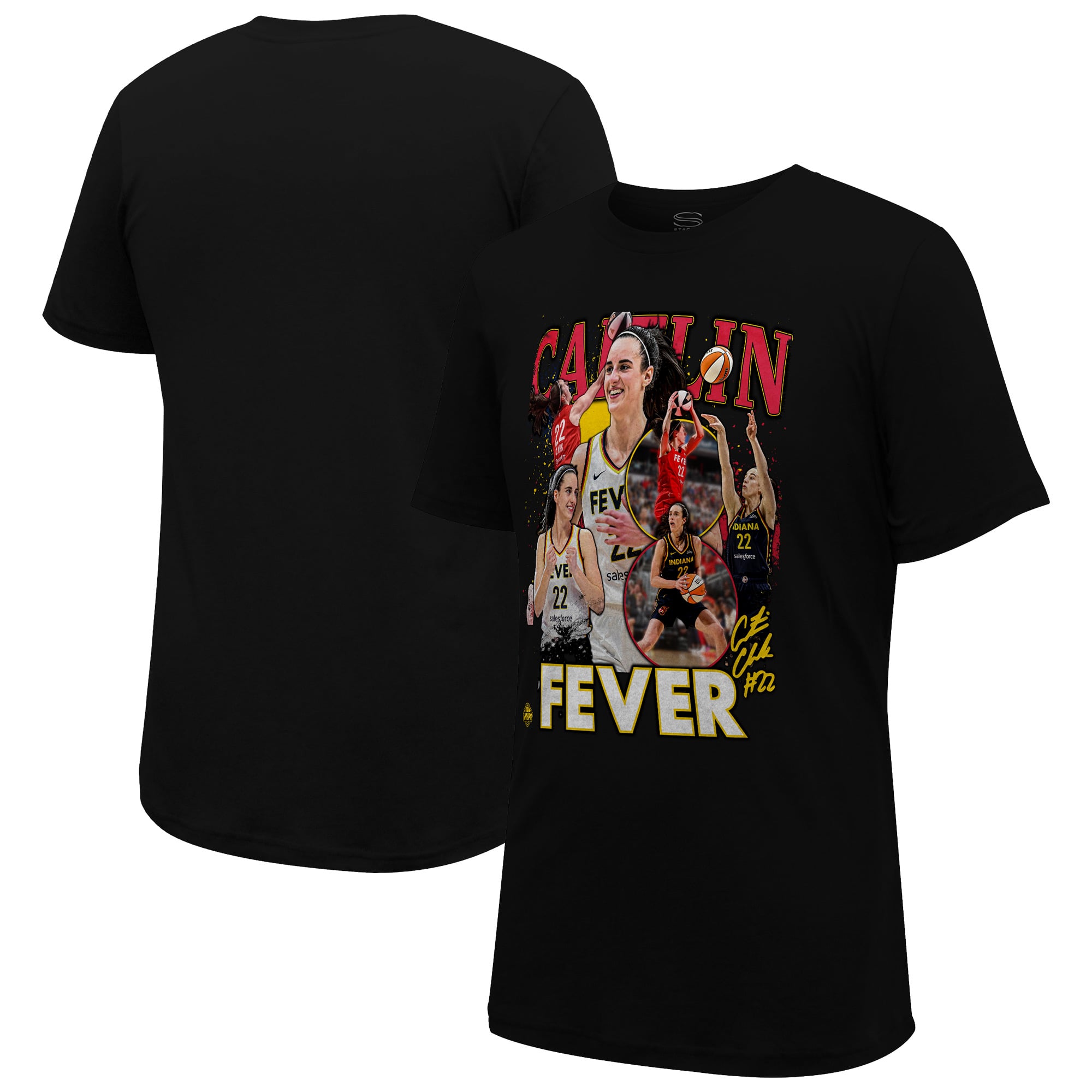 Unisex Stadium Essentials Caitlin Clark Black Indiana Fever Crossroads T-Shirt