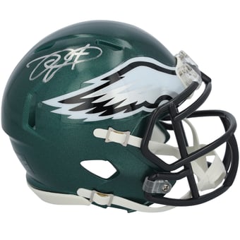 Jalen Hurts Philadelphia Eagles Autographed Riddell Speed Mini Helmet