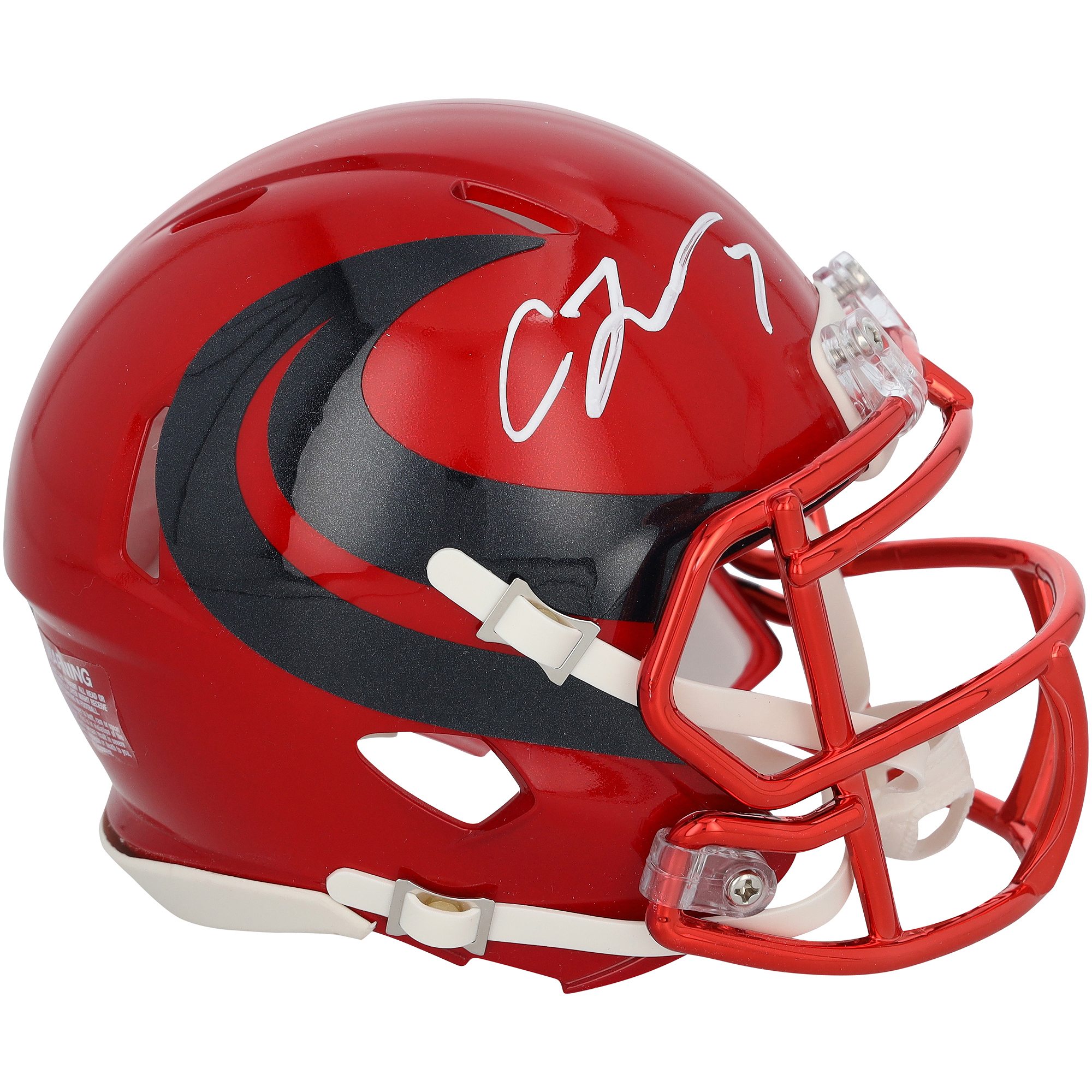 C.J. Stroud Houston Texans Autographed Riddell 2024 Alternate #1 Speed Mini Helmet