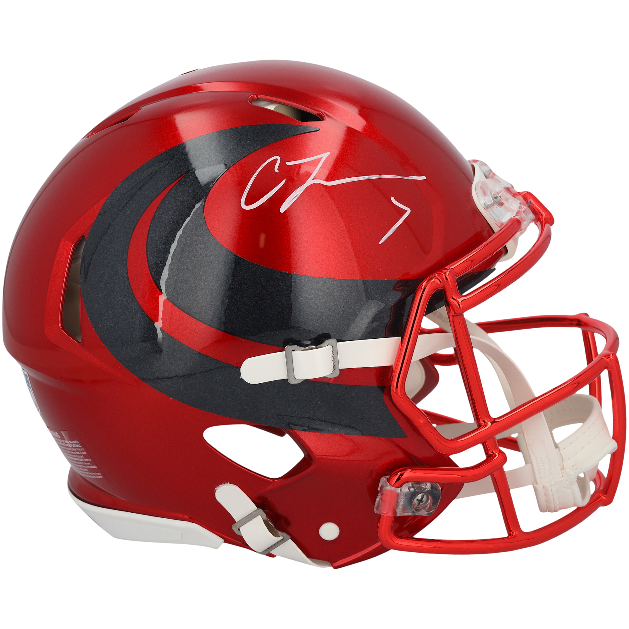 C.J. Stroud Houston Texans Autographed Riddell 2024 Alternate #1 Speed Authentic Helmet
