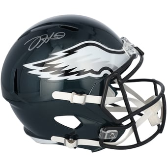 Jalen Hurts Philadelphia Eagles Autographed Riddell Speed Replica Helmet