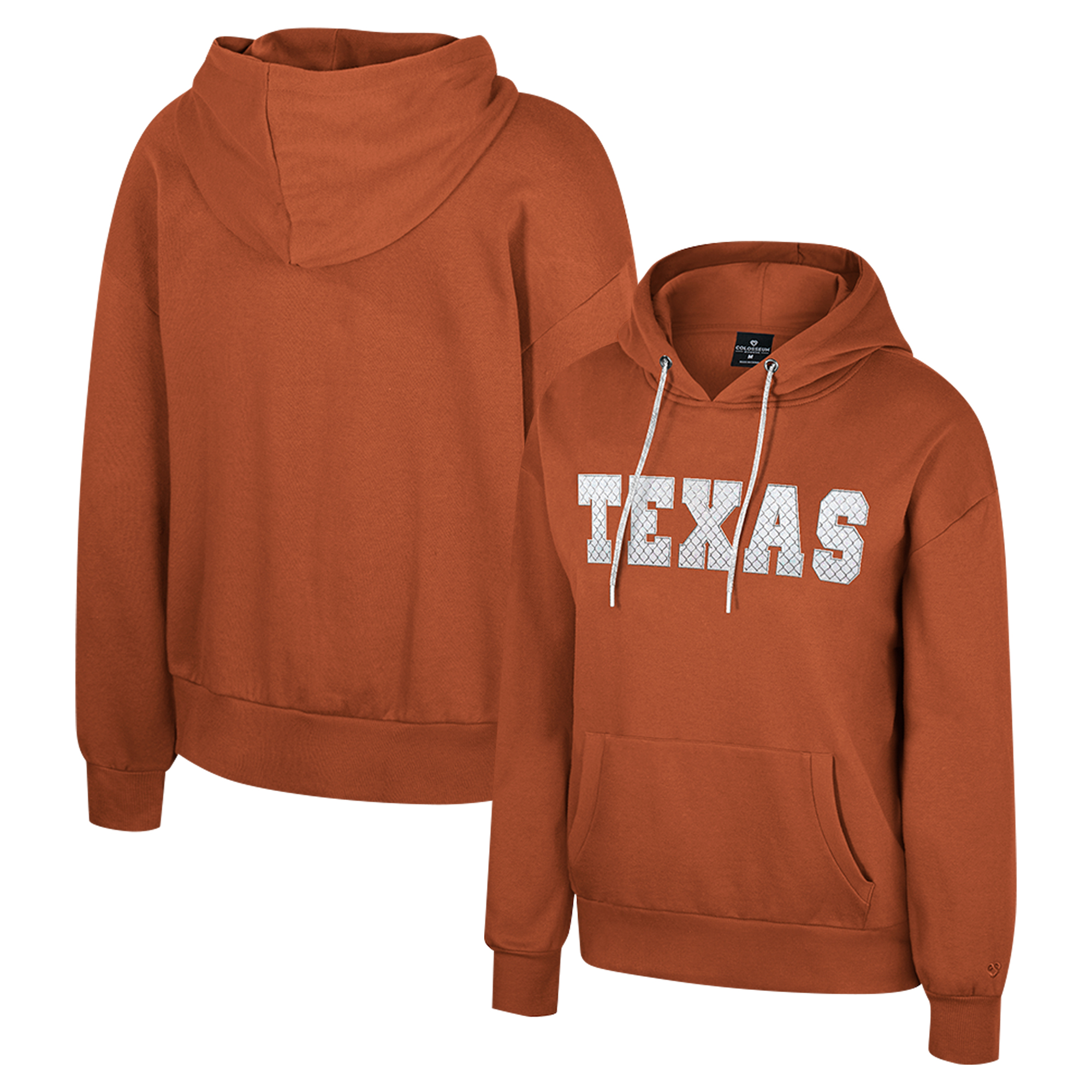 Women’s Colosseum Texas Orange Texas Longhorns Reflection Rhinestone Drawcord Pullover Hoodie Women’s Colosseum Texas Orange Texas Longhorns Reflection Rhinestone Drawcord Pullover Hoodie