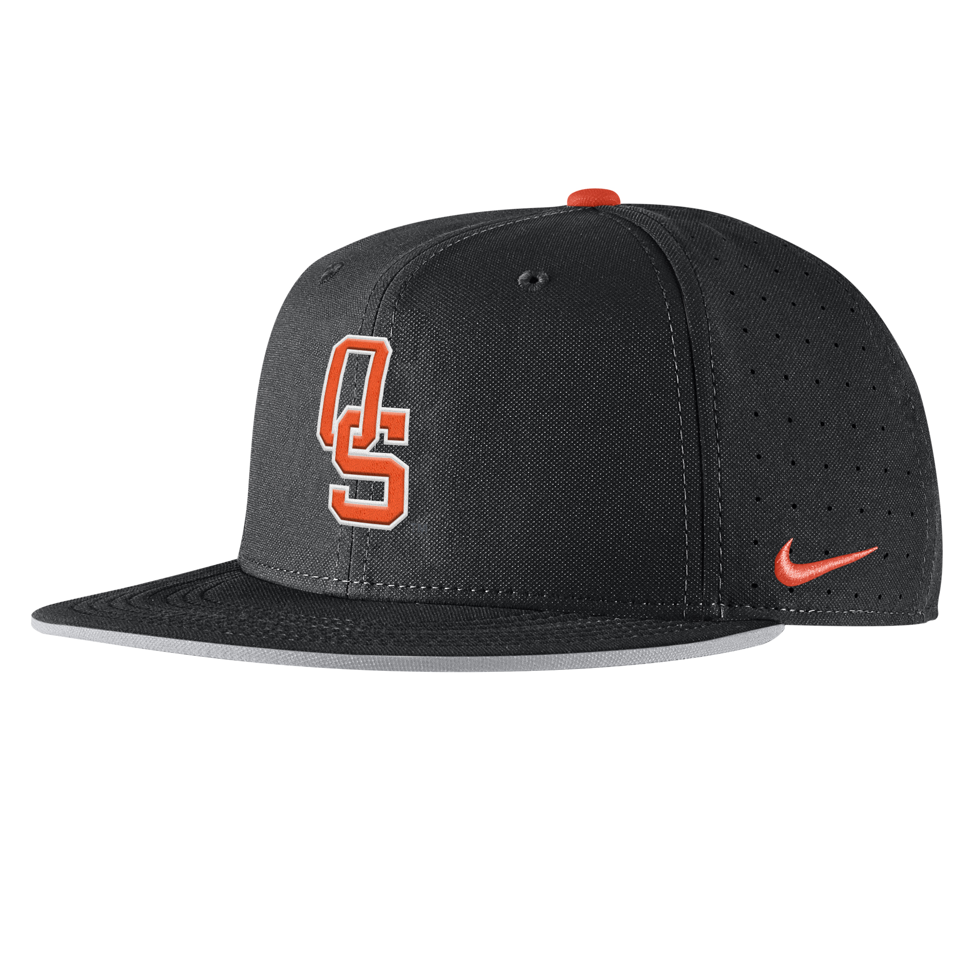 Men's Nike Black Oklahoma State Cowboys 2025 On-Field True Performance Baseball Fitted Hat