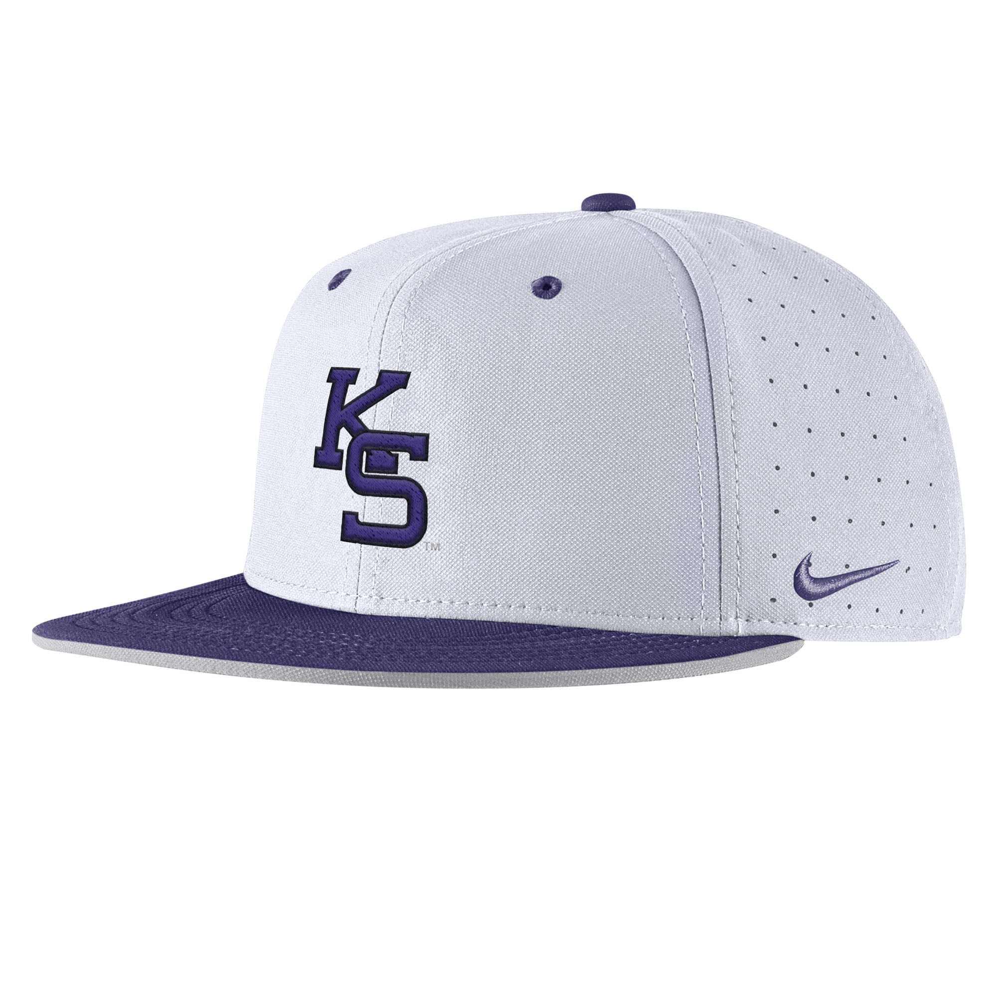 Men's Nike White Kansas State Wildcats 2025 On-Field True Dri-FIT Fitted Hat