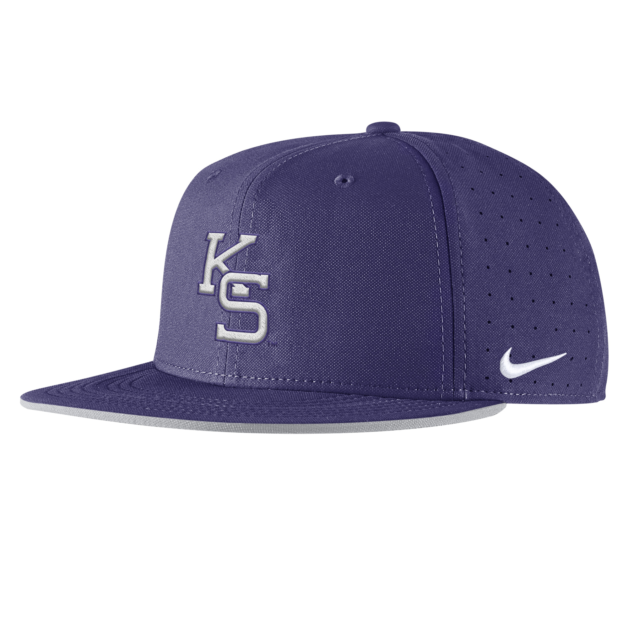 Men's Nike Purple Kansas State Wildcats 2025 On-Field True Performance Baseball Fitted Hat