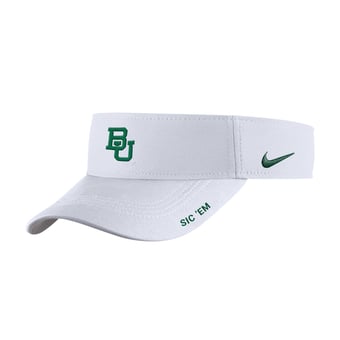 Men's Nike White Baylor Bears On-Field Softball Authentic Ace Performance Adjustable Visor