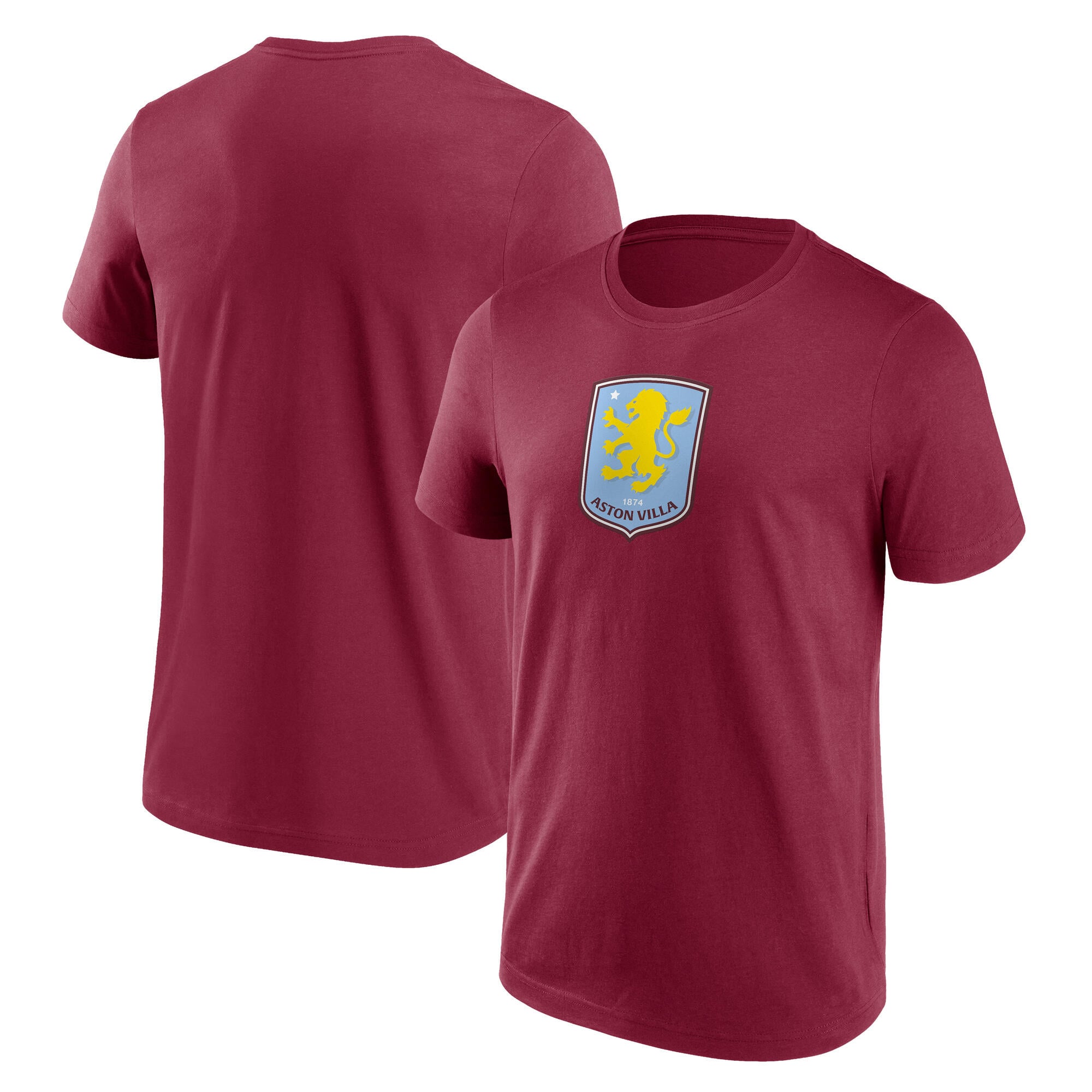 T-shirt graphique avec logo Primary Aston Villa - Bordeaux - Homme