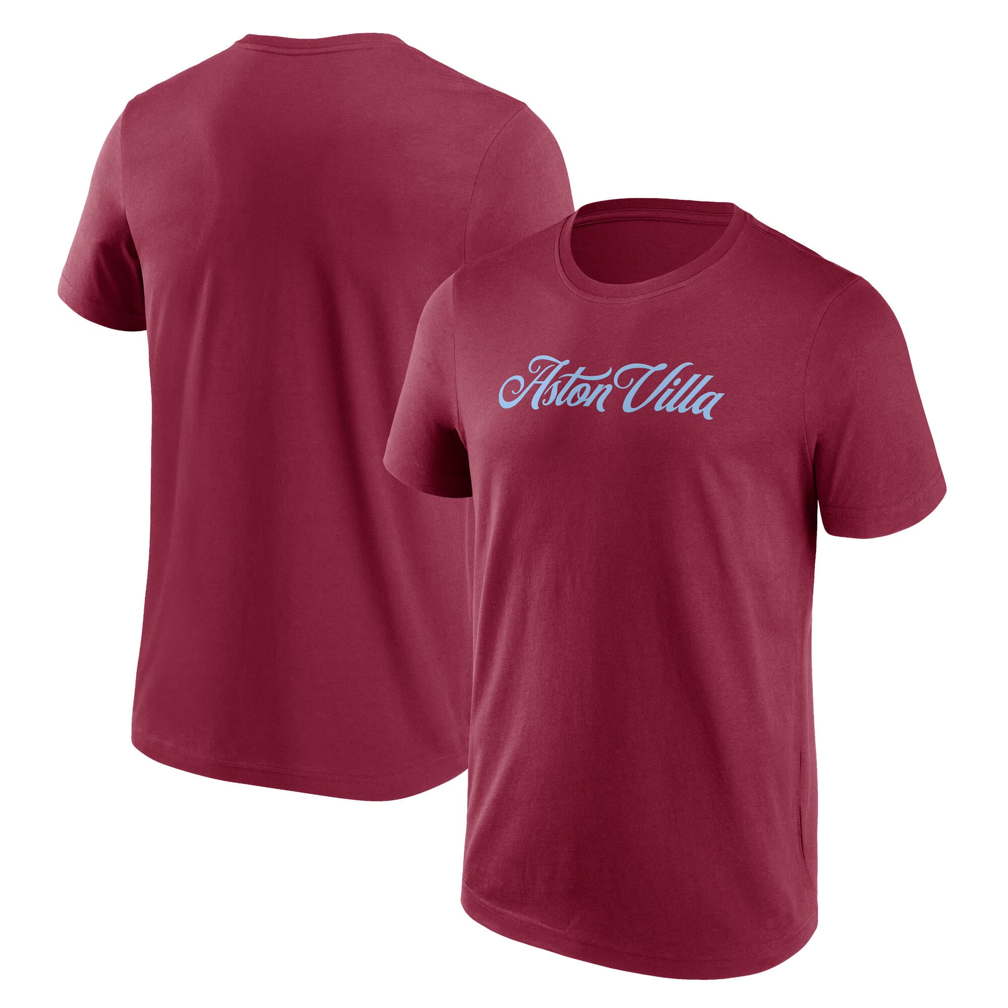 Camiseta gráfica con marca denominativa de Aston Villa - Claret - Hombre