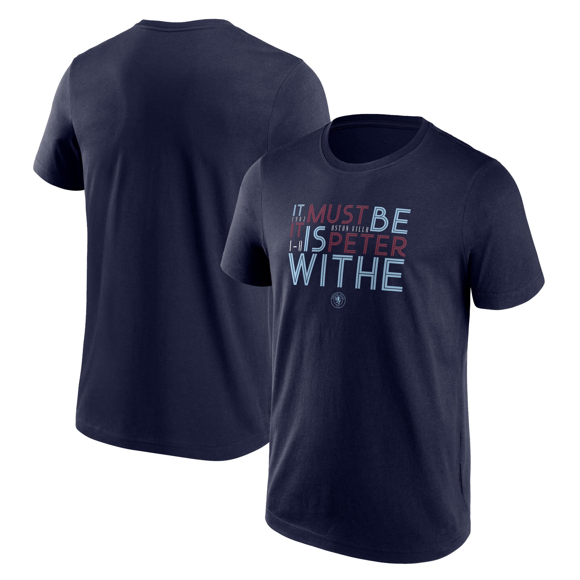 T-shirt graphique à manches courtes Moment Aston Villa - Bleu marine - Homme