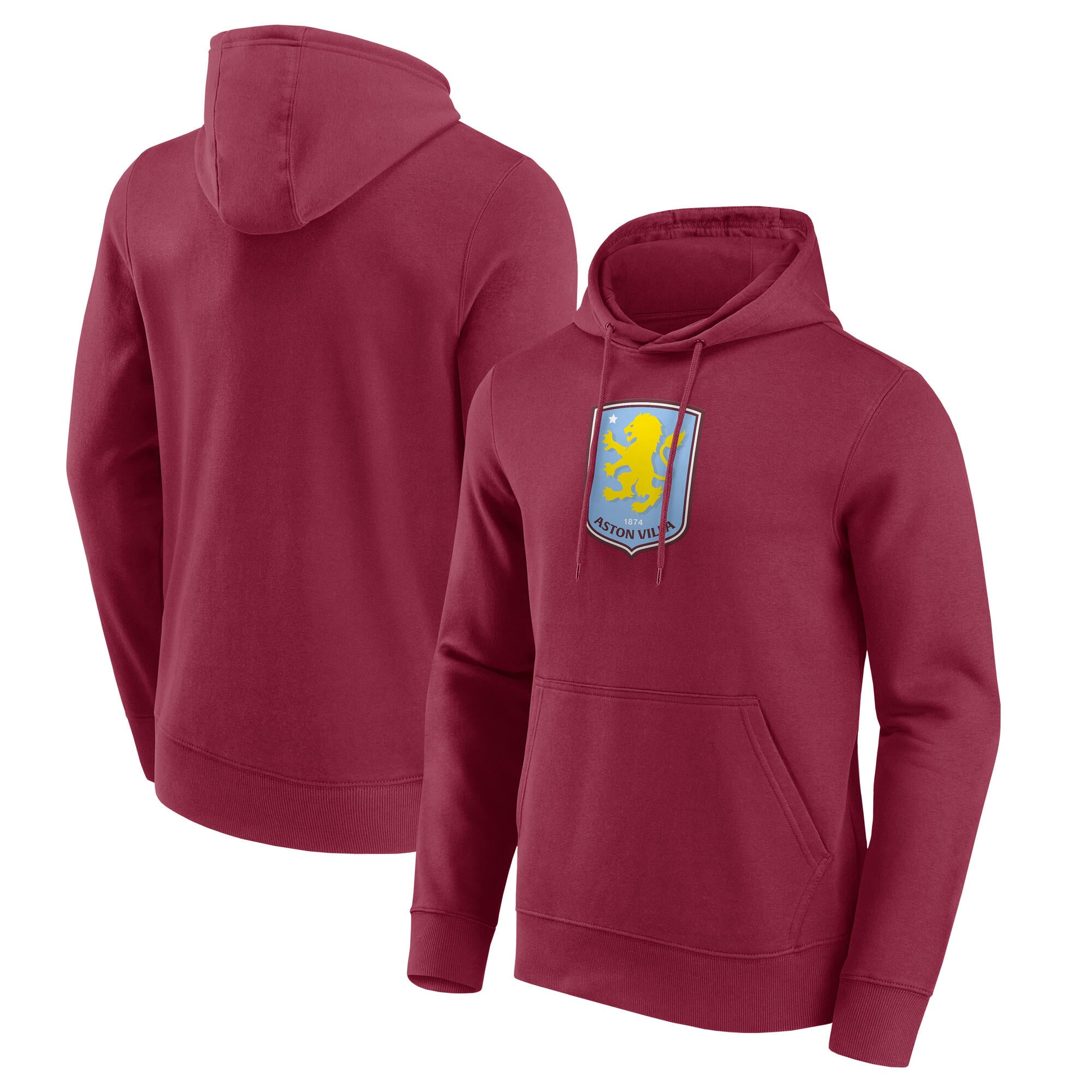 Sweat à capuche à logo graphique principal Aston Villa - Bordeaux - Homme