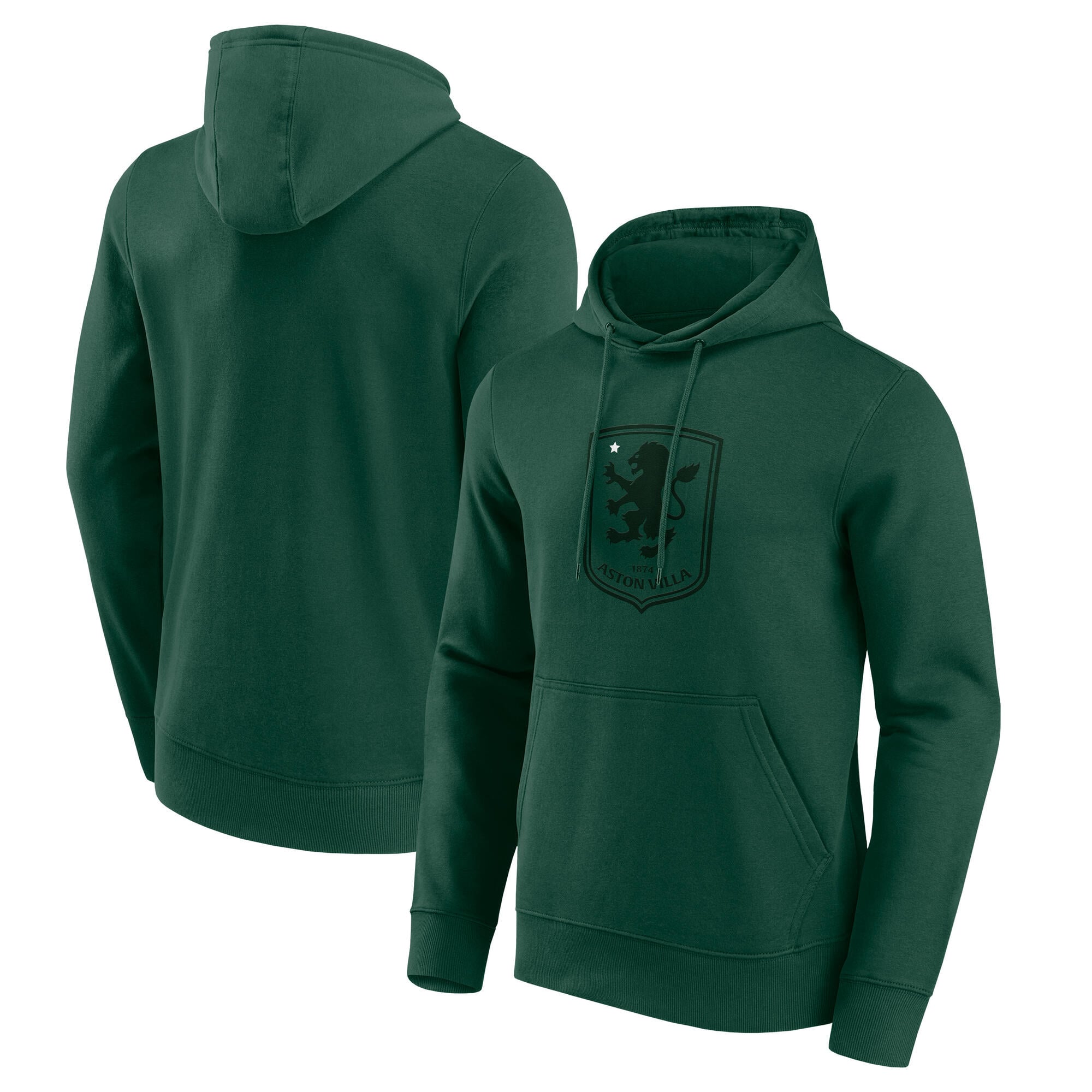 Sweat à capuche à logo graphique Detail Aston Villa - Vert foncé - Homme
