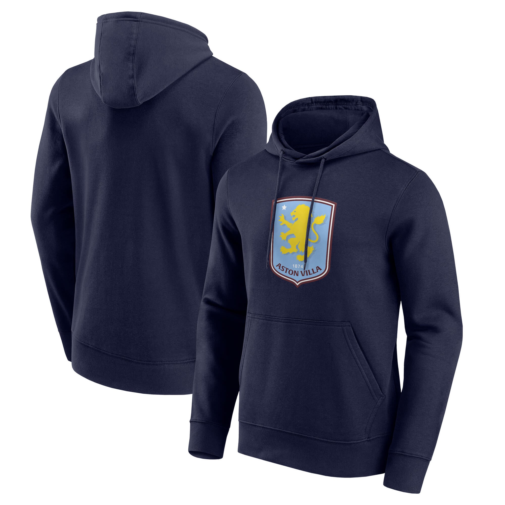 Sudadera con capucha gráfica Aston Villa Primary Logo - Azul marino - Hombre
