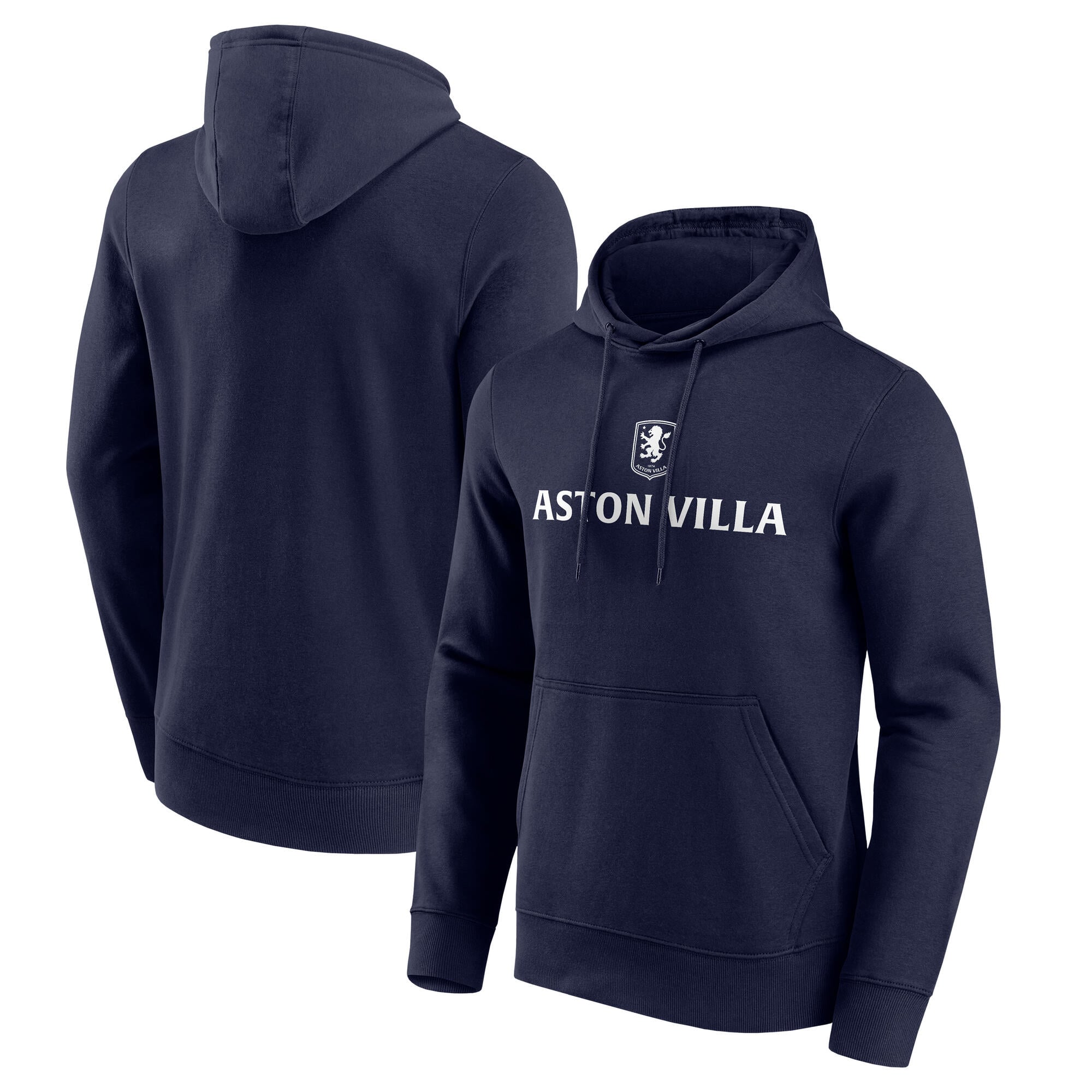 Sweat à capuche à logo graphique Essentials Aston Villa - Bleu marine - Homme