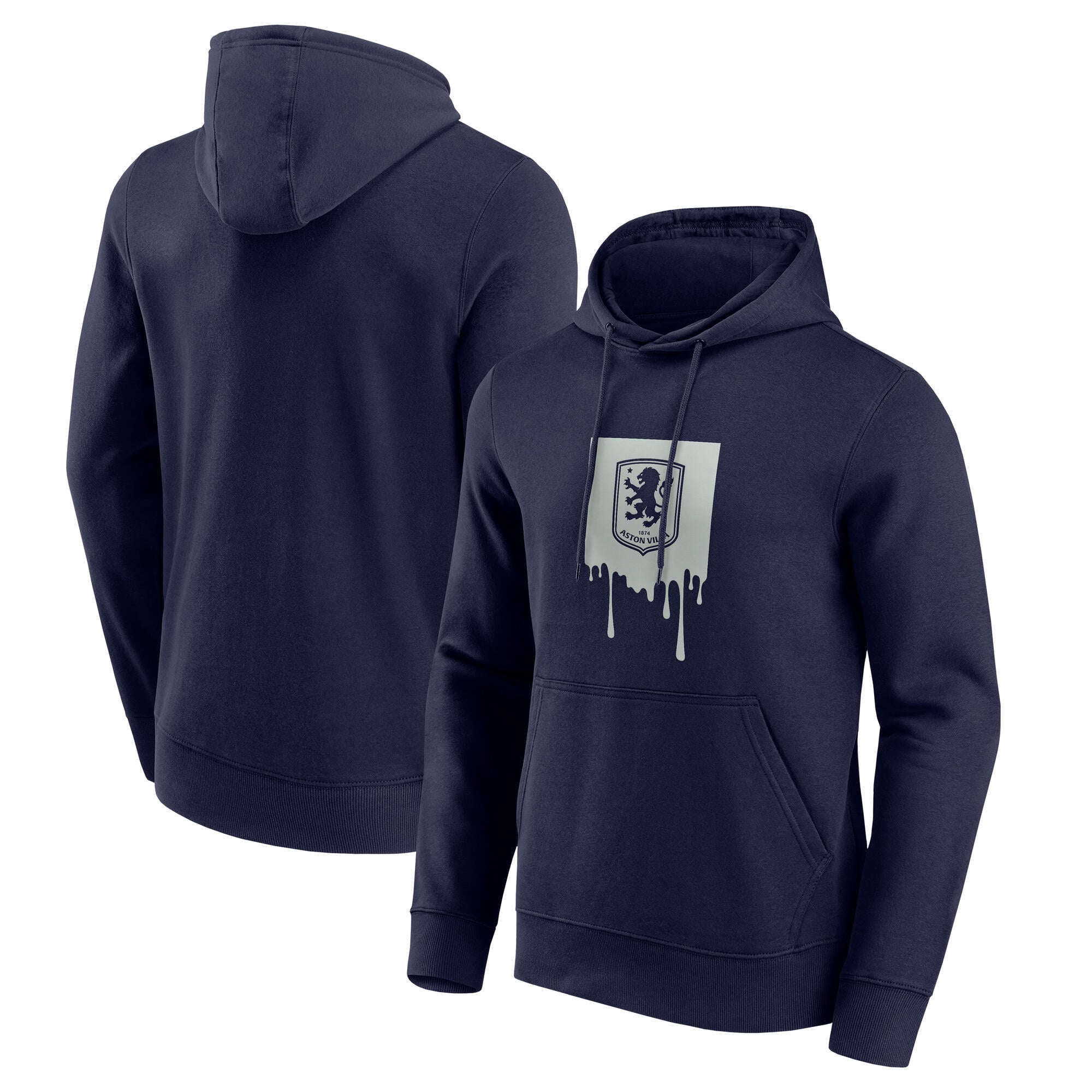 Sweat à capuche Aston Villa Liquify Graphic OH - Bleu marine - Homme
