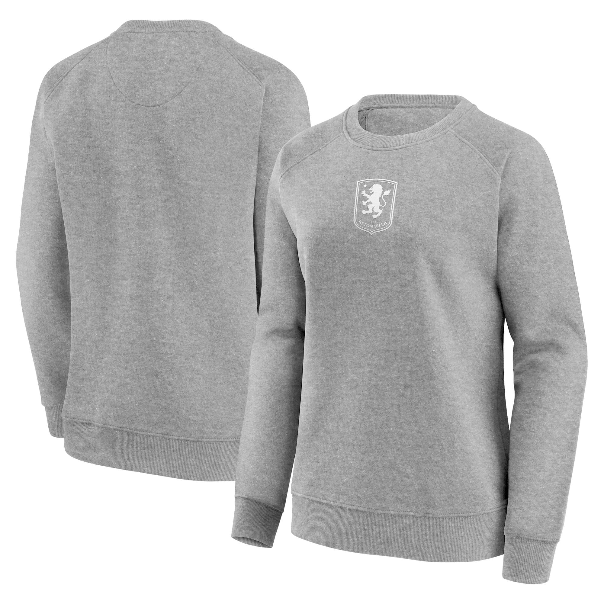 Sudadera con cuello redondo gráfica Aston Villa Mono Logo - Gris deportivo - Mujer