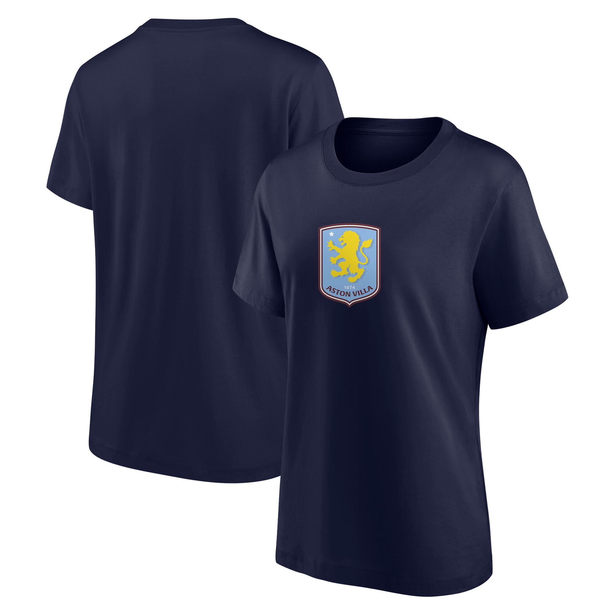 Aston T-shirt graphique avec logo principal de Villa - Bleu marine - Femme