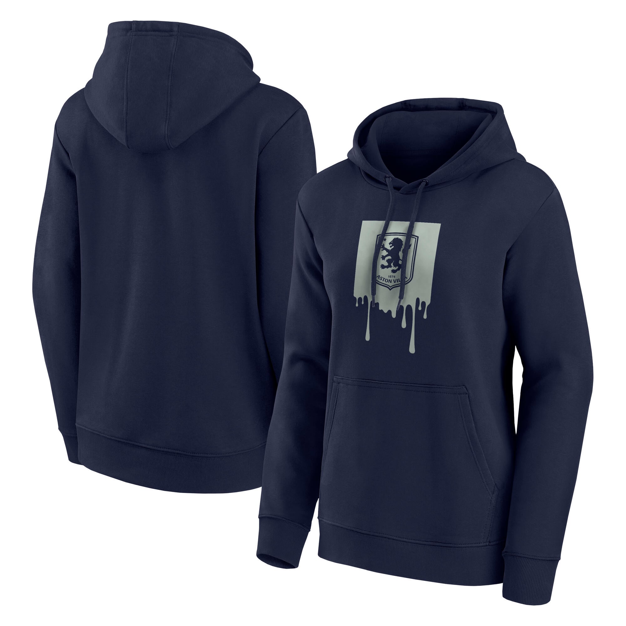 Sweat à capuche Aston Villa Liquify Graphic OH - Bleu marine - Femme