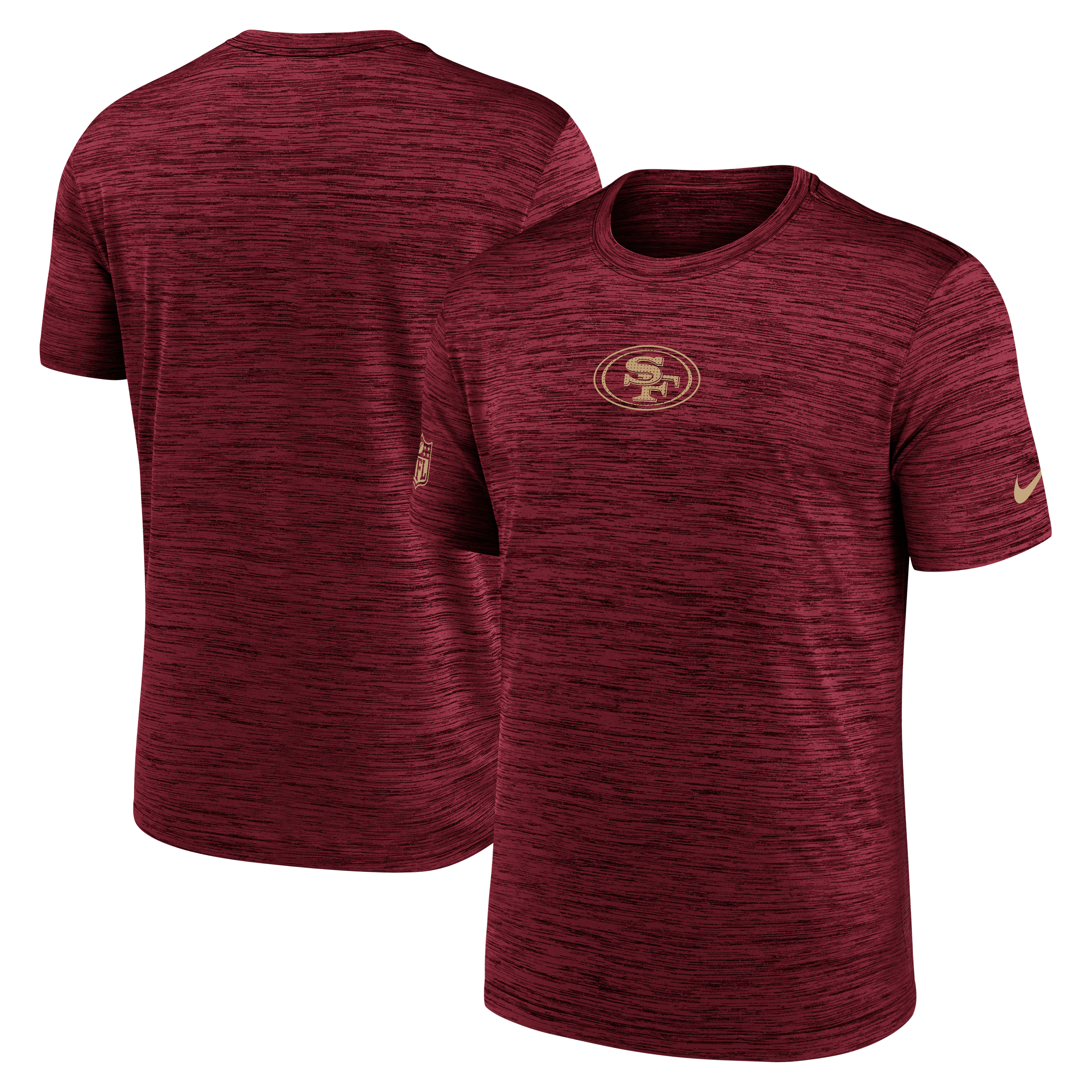 Men's Nike Scarlet San Francisco 49ers Big & Tall Sideline Velocity Performance T-Shirt